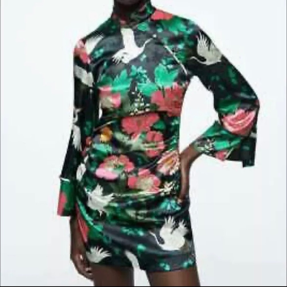 Zara Kimono Dress Bloggers Favorite Size Large - Picture 2 of 10